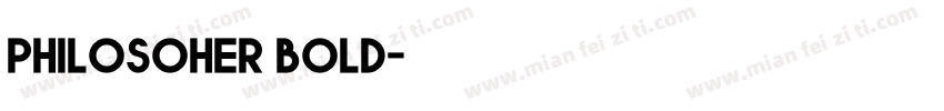 philosoher bold字体转换